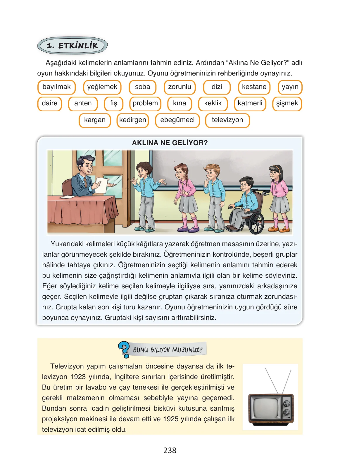 4. Sınıf Türkçe Ders Kitabı Cevapları Ada Yayınları Sayfa 238
