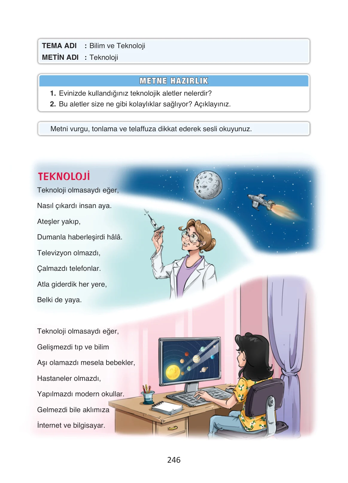 4. Sınıf Türkçe Ders Kitabı Cevapları Ada Yayınları Sayfa 246