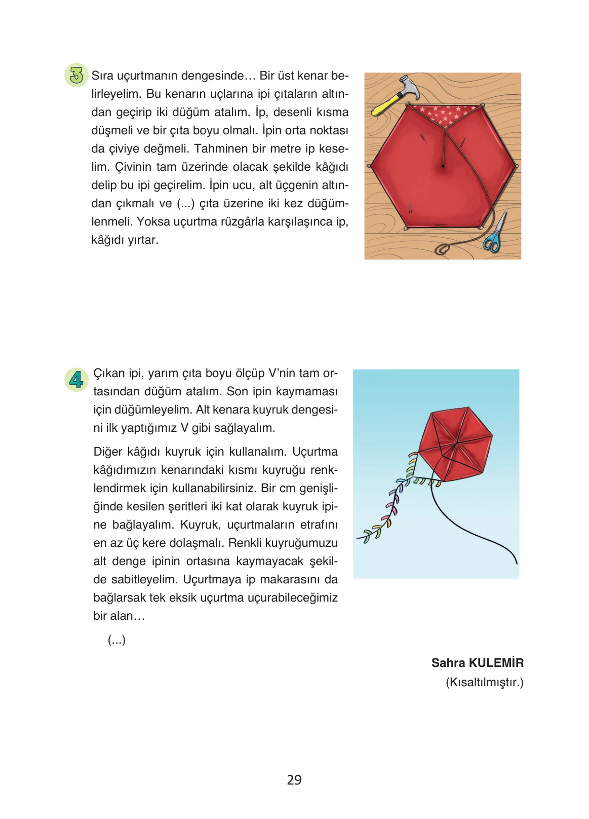 4. Sınıf Türkçe Ders Kitabı Cevapları Ada Yayınları Sayfa 29