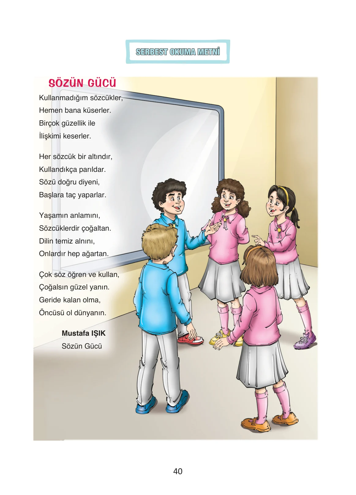4. Sınıf Türkçe Ders Kitabı Cevapları Ada Yayınları Sayfa 40