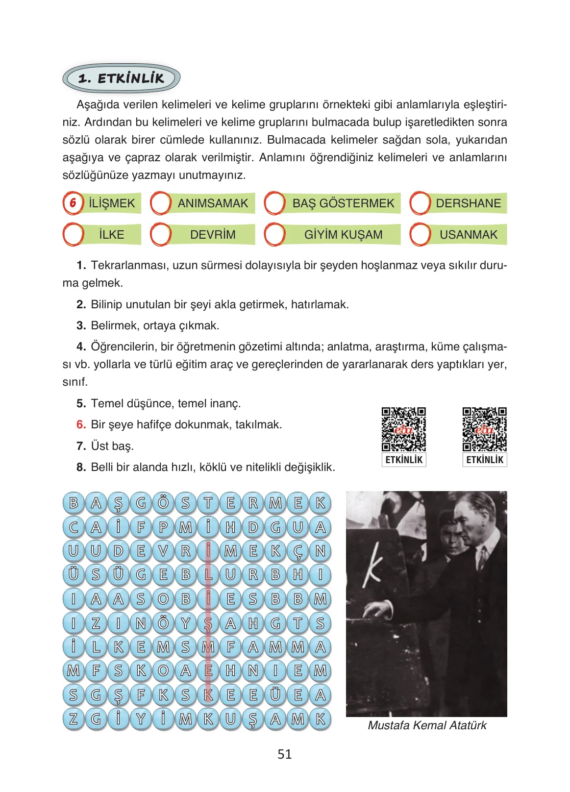 4. Sınıf Türkçe Ders Kitabı Cevapları Ada Yayınları Sayfa 51