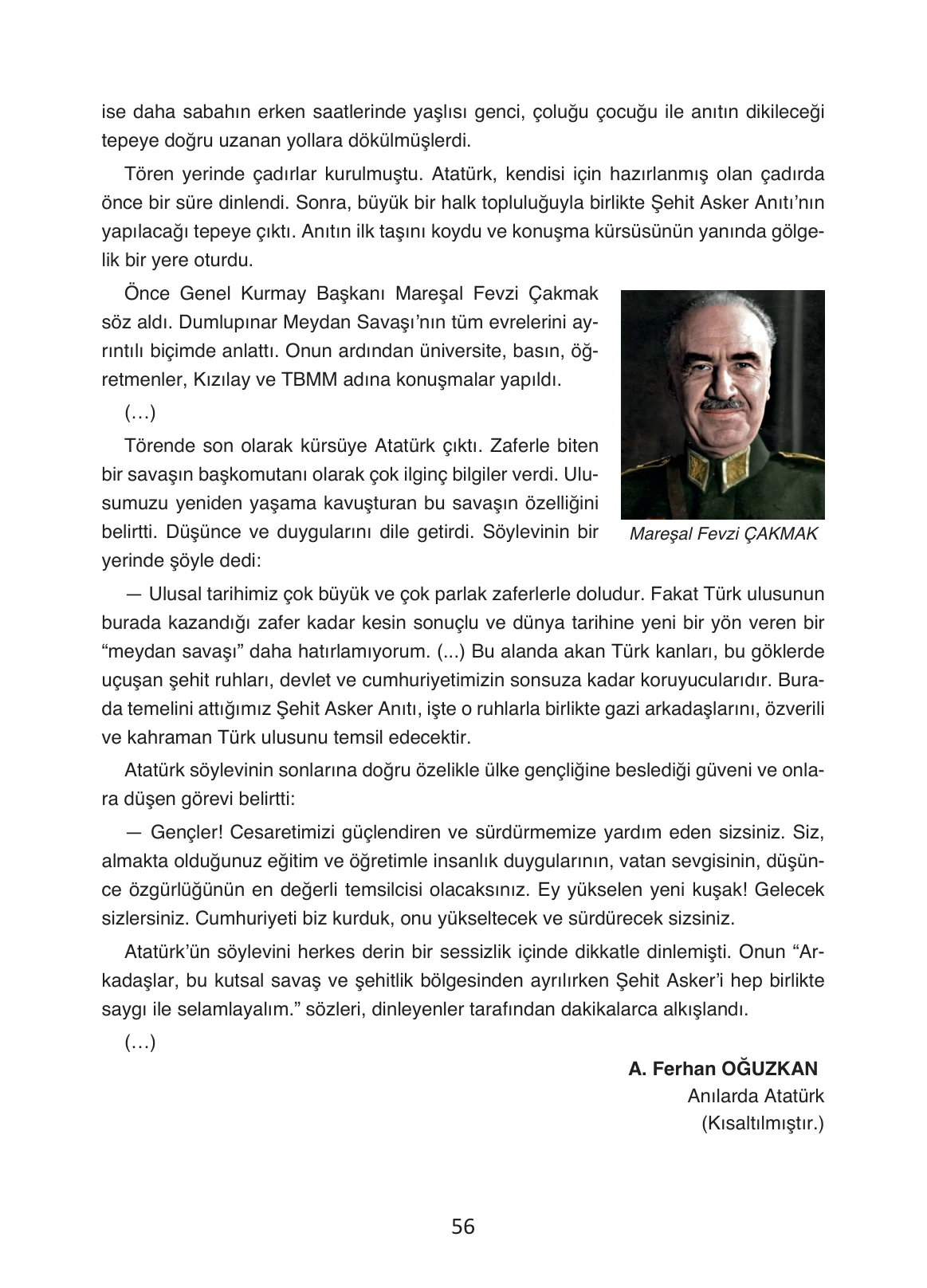 4. Sınıf Türkçe Ders Kitabı Cevapları Ada Yayınları Sayfa 56