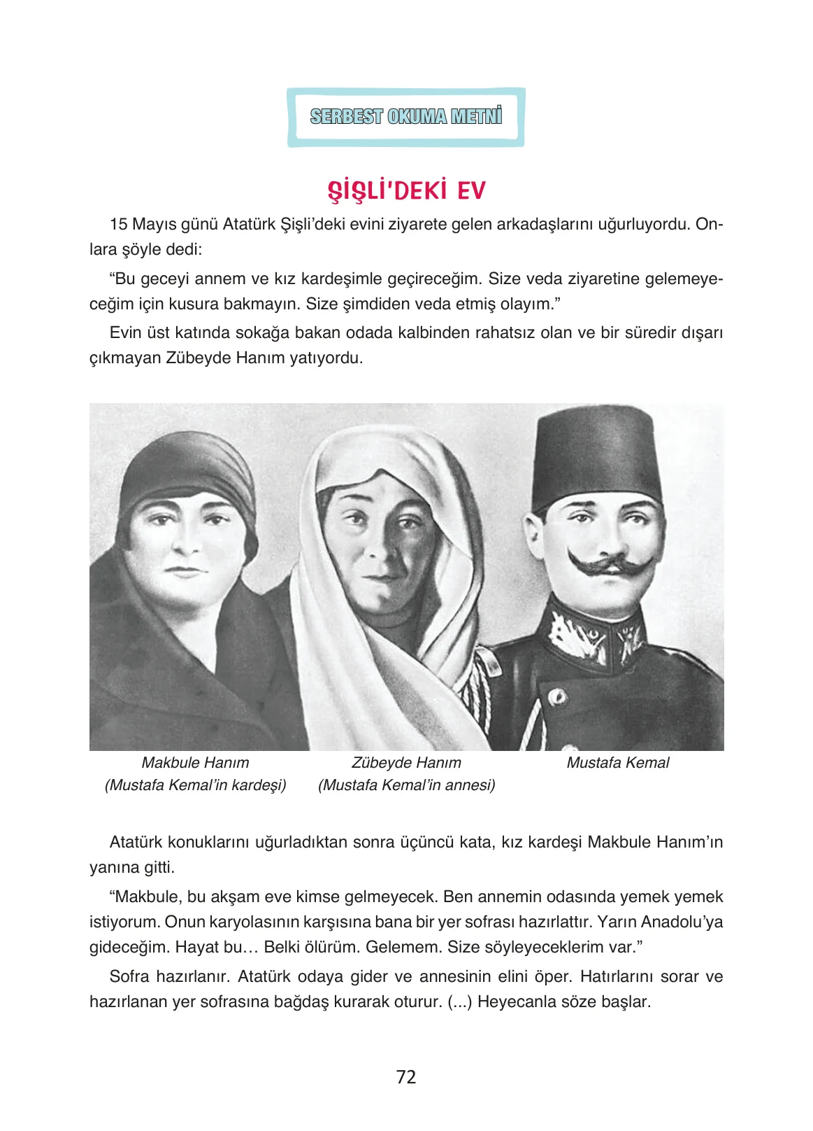 4. Sınıf Türkçe Ders Kitabı Cevapları Ada Yayınları Sayfa 72