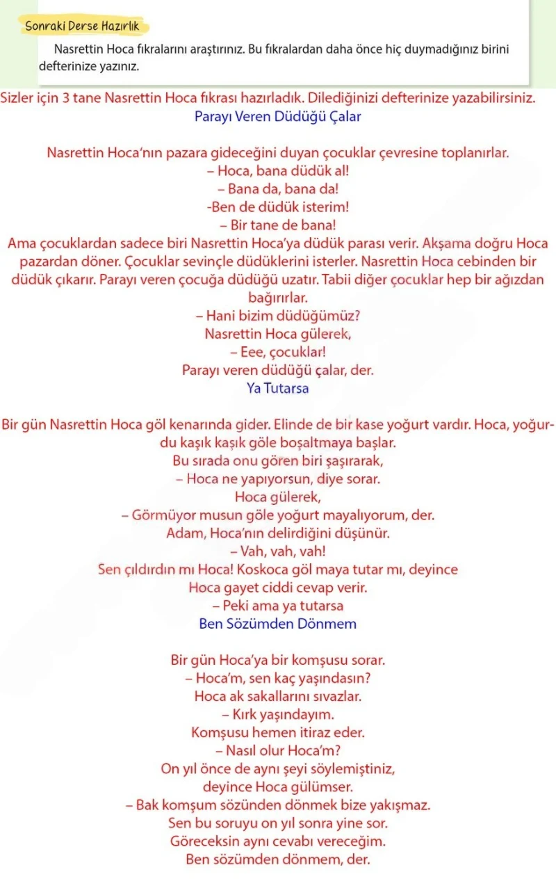 4. Sınıf Türkçe Ders Kitabı Cevapları Koza Yayınları Sayfa 106 Çözüm Görseli
