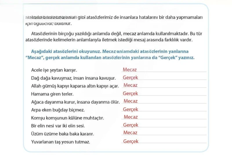 4. Sınıf Türkçe Ders Kitabı Cevapları Koza Yayınları Sayfa 111 Çözüm Görseli