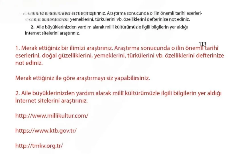 4. Sınıf Türkçe Ders Kitabı Cevapları Koza Yayınları Sayfa 113 Çözüm Görseli