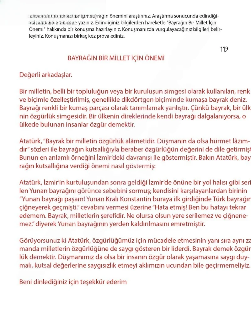 4. Sınıf Türkçe Ders Kitabı Cevapları Koza Yayınları Sayfa 119 Çözüm Görseli