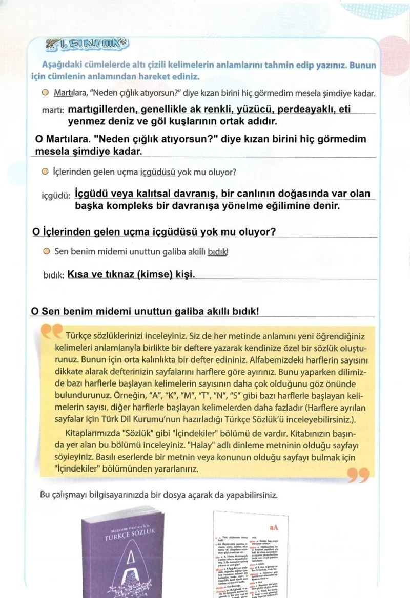 4. Sınıf Türkçe Ders Kitabı Cevapları Koza Yayınları Sayfa 16 Çözüm Görseli