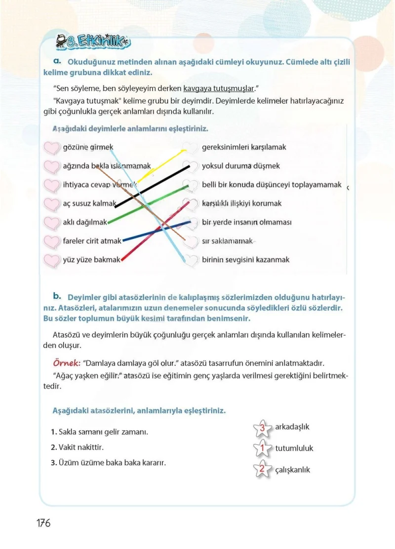 4. Sınıf Türkçe Ders Kitabı Cevapları Koza Yayınları Sayfa 176 Çözüm Görseli