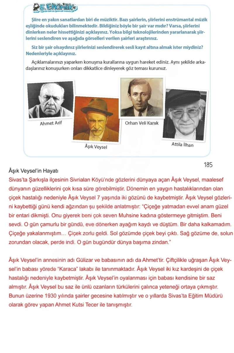 4. Sınıf Türkçe Ders Kitabı Cevapları Koza Yayınları Sayfa 185 Çözüm Görseli
