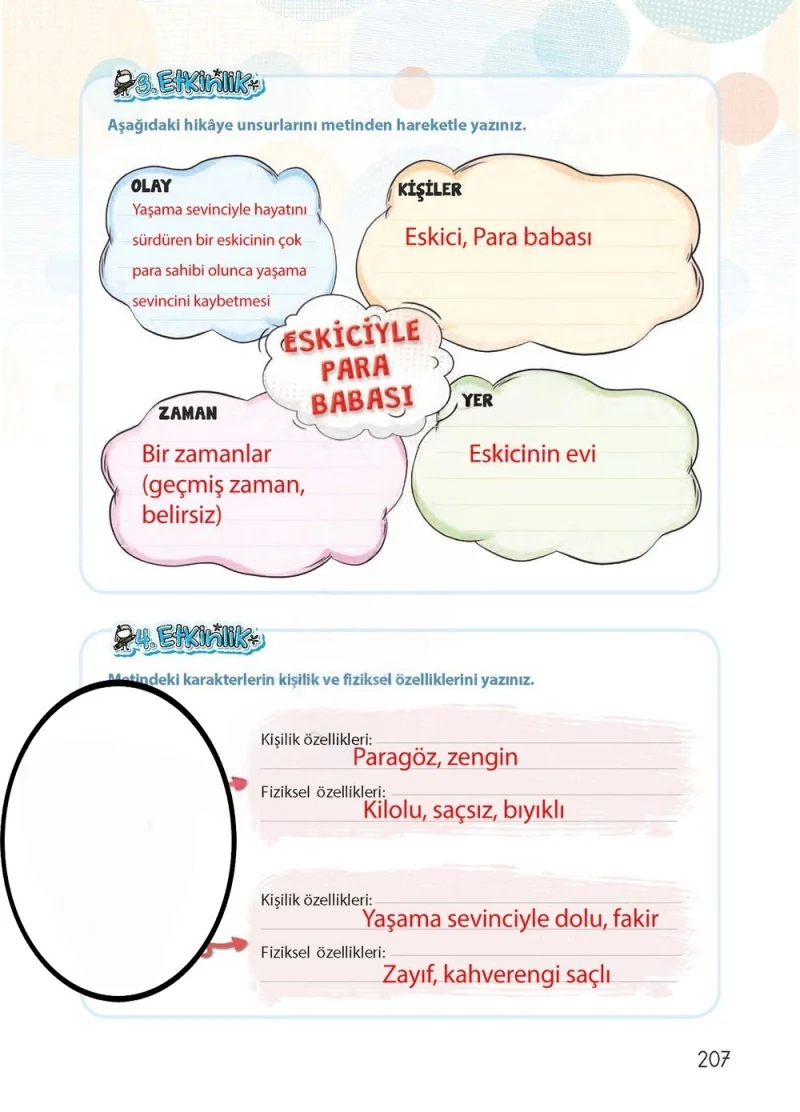4. Sınıf Türkçe Ders Kitabı Cevapları Koza Yayınları Sayfa 207 Çözüm Görseli