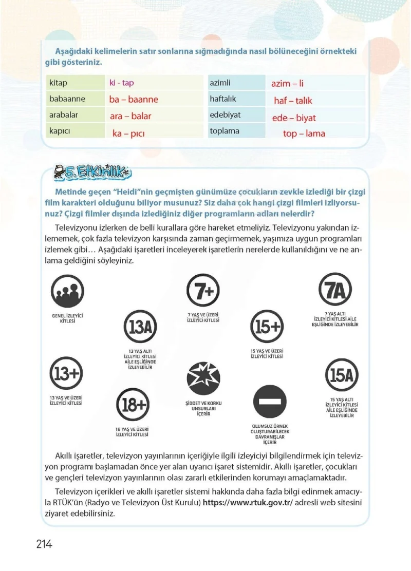 4. Sınıf Türkçe Ders Kitabı Cevapları Koza Yayınları Sayfa 214 Çözüm Görseli