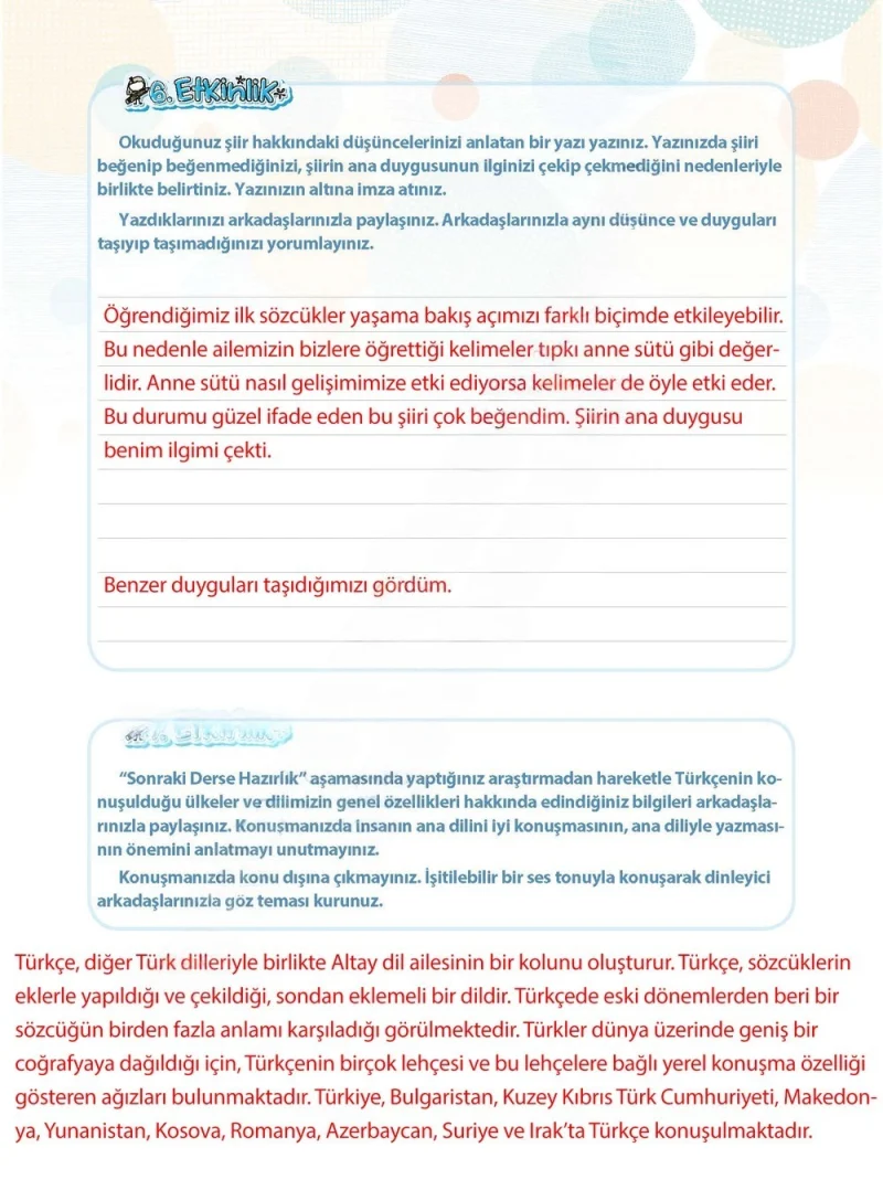 4. Sınıf Türkçe Ders Kitabı Cevapları Koza Yayınları Sayfa 219 Çözüm Görseli