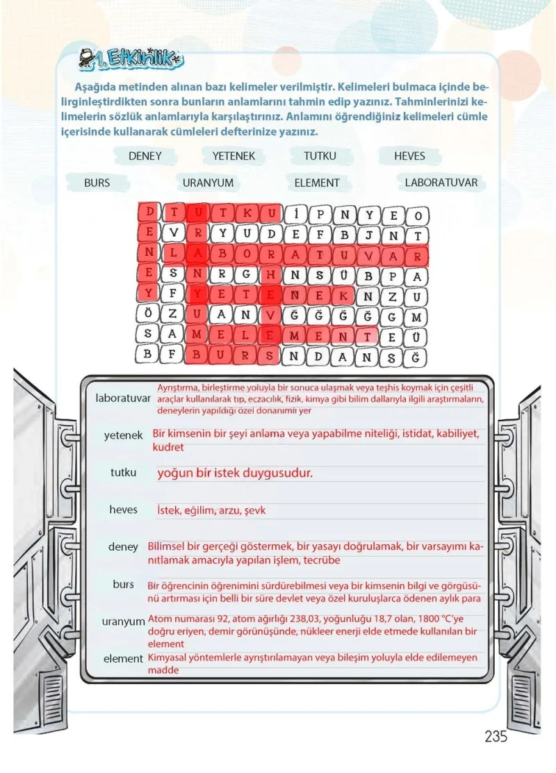 4. Sınıf Türkçe Ders Kitabı Cevapları Koza Yayınları Sayfa 235 Çözüm Görseli