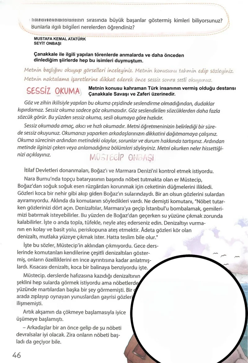 4. Sınıf Türkçe Ders Kitabı Cevapları Koza Yayınları Sayfa 46 Çözüm Görseli