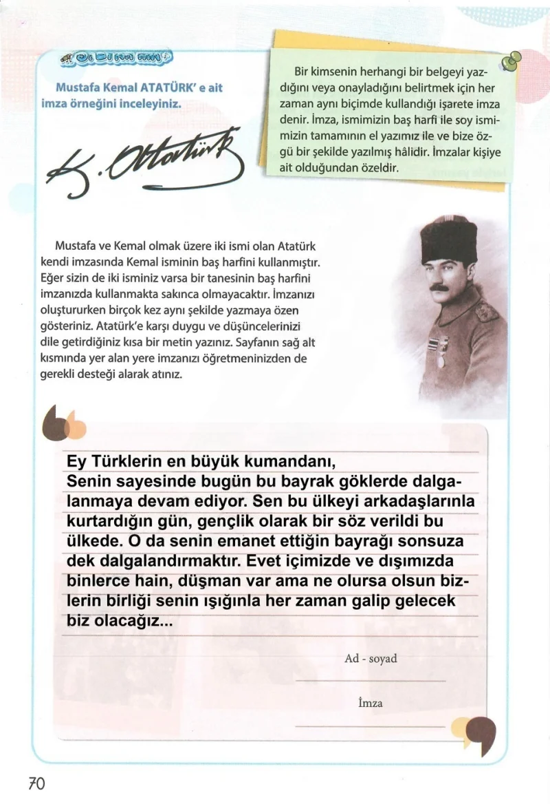 4. Sınıf Türkçe Ders Kitabı Cevapları Koza Yayınları Sayfa 70 Çözüm Görseli
