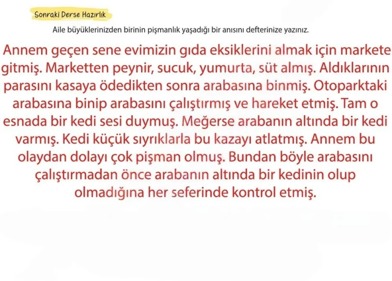 4. Sınıf Türkçe Ders Kitabı Cevapları Koza Yayınları Sayfa 95 Çözüm Görseli