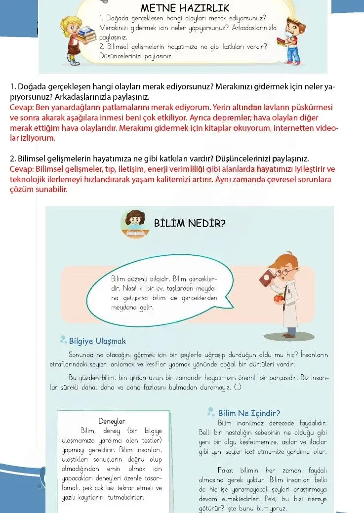 4. Sınıf Türkçe Ders Kitabı Cevapları Meb Yayınları 1 Sayfa 108 Çözüm Görseli