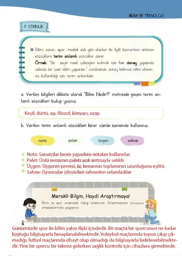 4. Sınıf Türkçe Ders Kitabı Cevapları Meb Yayınları 1 Sayfa 113 Çözüm Görseli