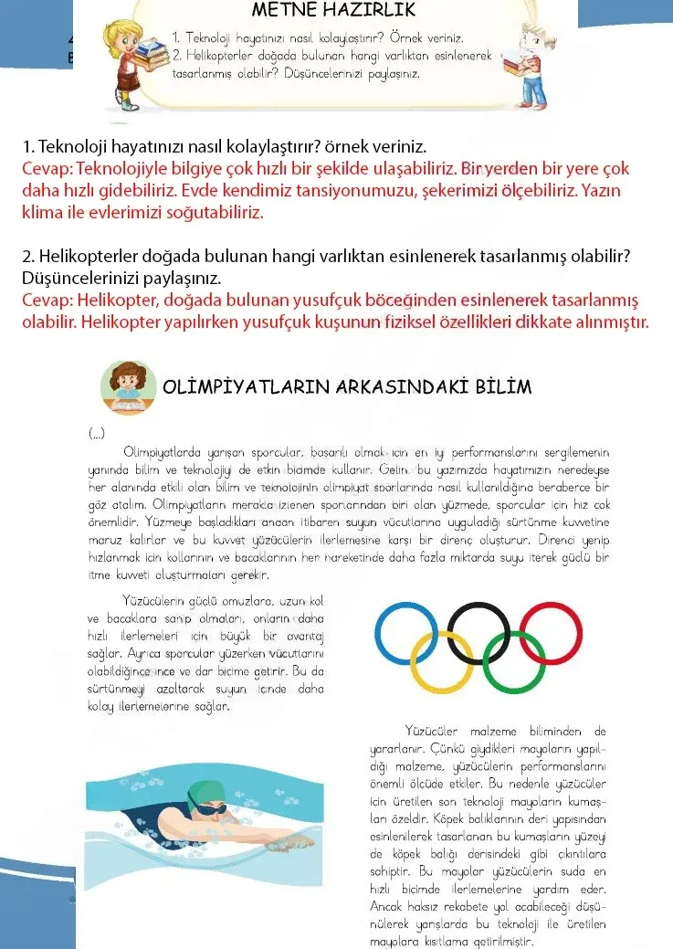 4. Sınıf Türkçe Ders Kitabı Cevapları Meb Yayınları 1 Sayfa 114 Çözüm Görseli