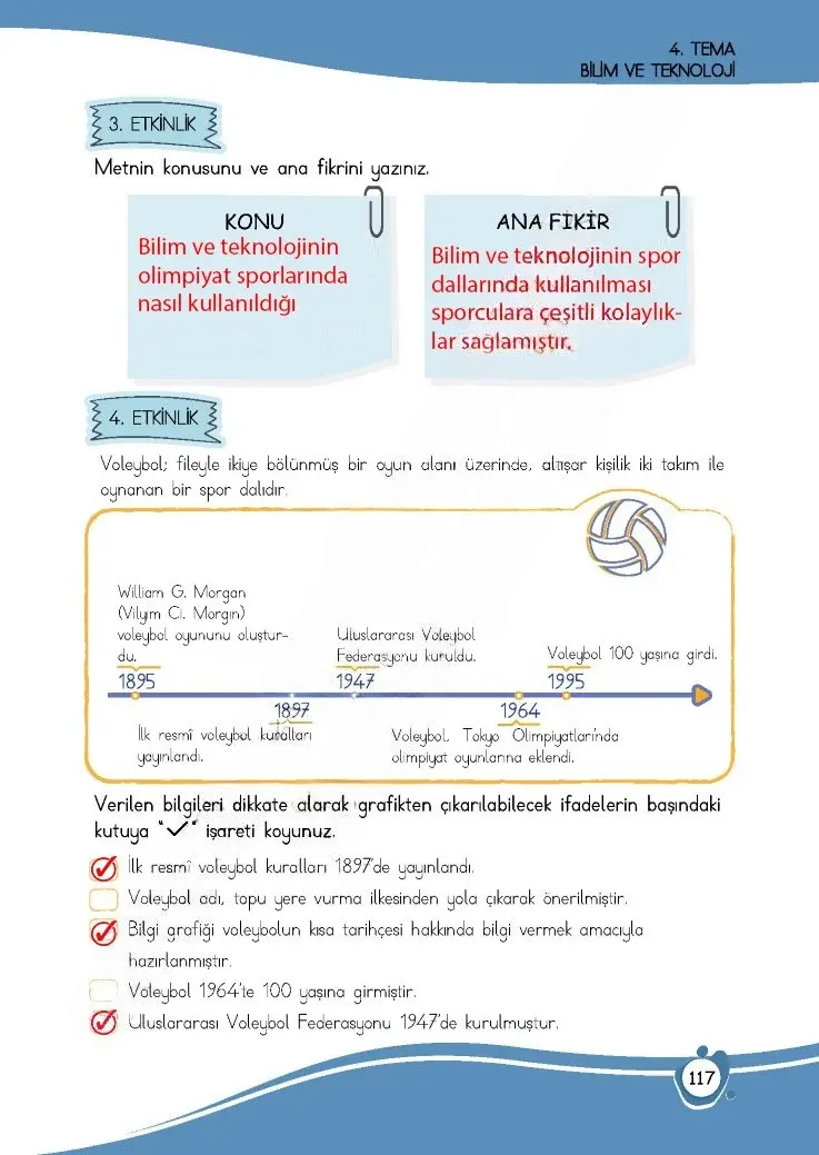 4. Sınıf Türkçe Ders Kitabı Cevapları Meb Yayınları 1 Sayfa 117 Çözüm Görseli