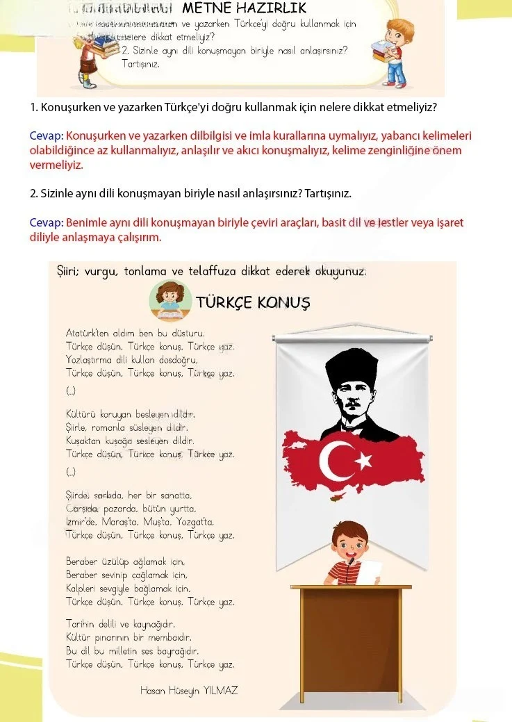 4. Sınıf Türkçe Ders Kitabı Cevapları Meb Yayınları 1 Sayfa 12 Çözüm Görseli