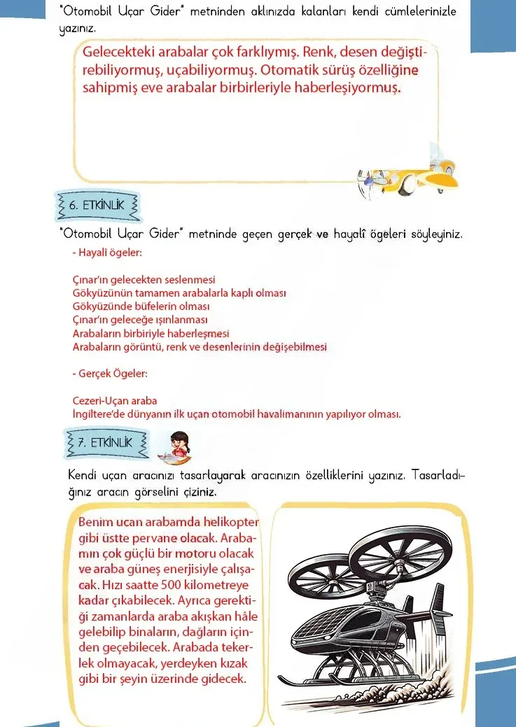 4. Sınıf Türkçe Ders Kitabı Cevapları Meb Yayınları 1 Sayfa 129 Çözüm Görseli