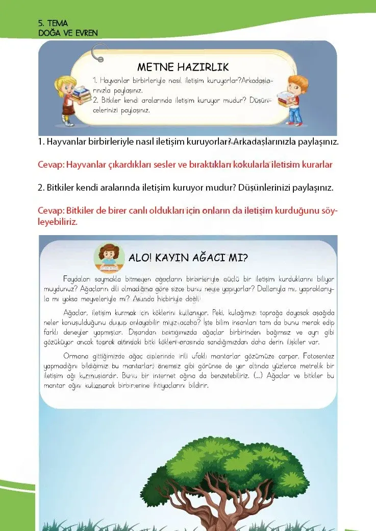 4. Sınıf Türkçe Ders Kitabı Cevapları Meb Yayınları 1 Sayfa 138 Çözüm Görseli