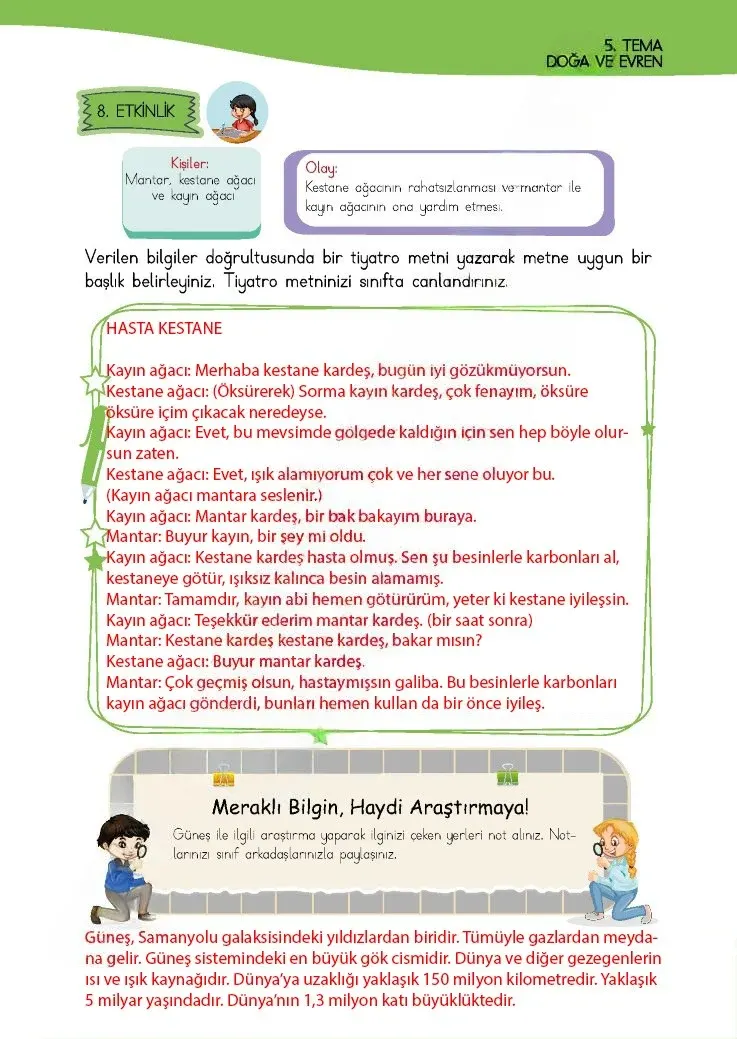 4. Sınıf Türkçe Ders Kitabı Cevapları Meb Yayınları 1 Sayfa 143 Çözüm Görseli