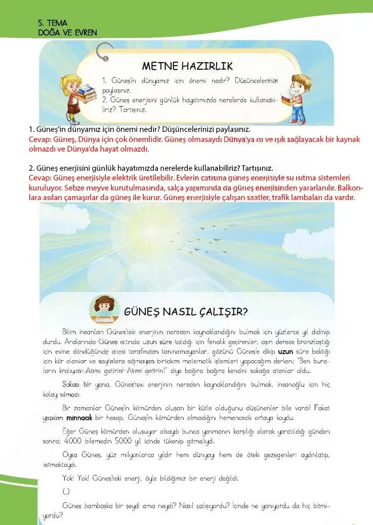 4. Sınıf Türkçe Ders Kitabı Cevapları Meb Yayınları 1 Sayfa 144 Çözüm Görseli