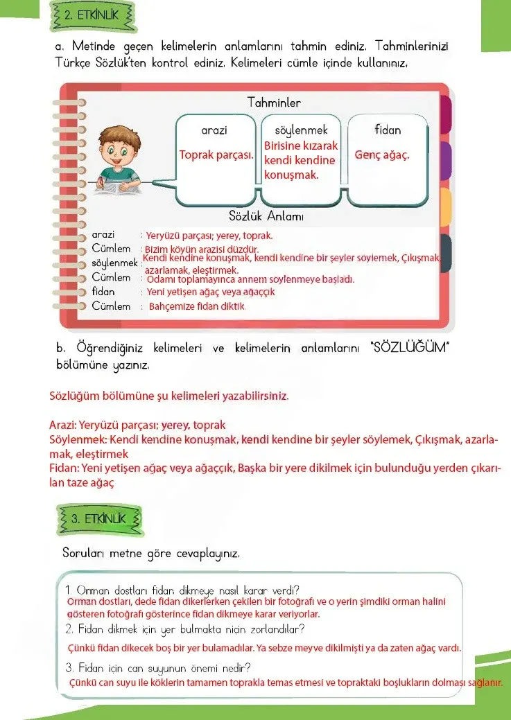 4. Sınıf Türkçe Ders Kitabı Cevapları Meb Yayınları 1 Sayfa 151 Çözüm Görseli