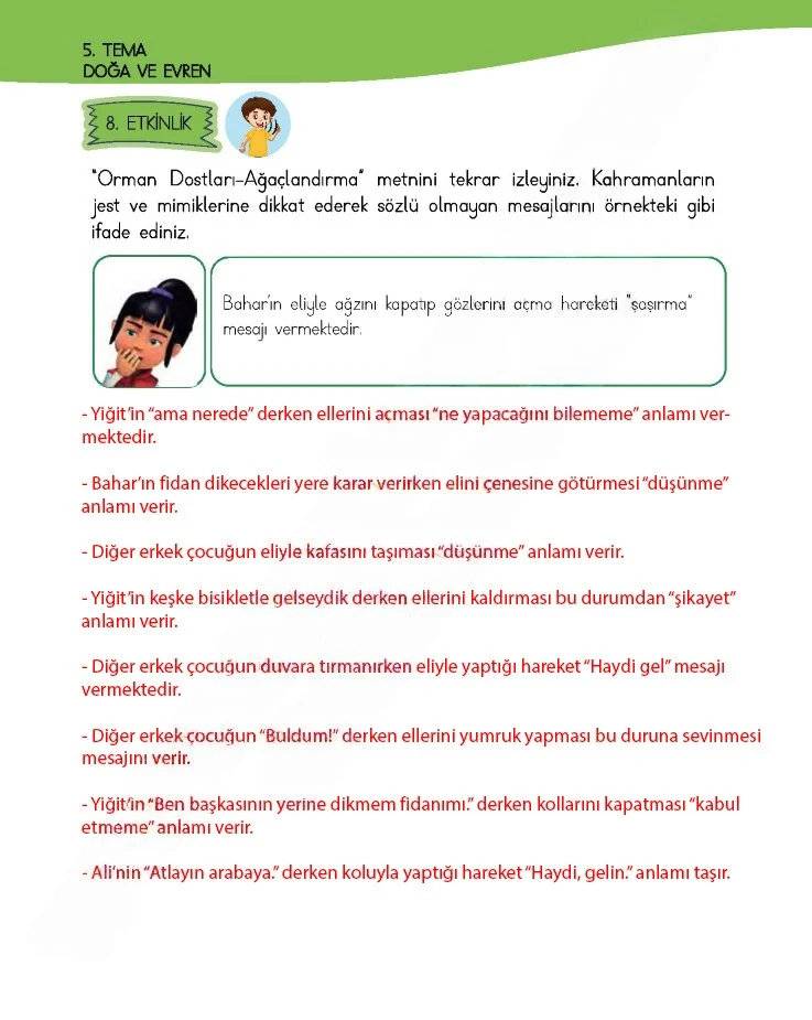 4. Sınıf Türkçe Ders Kitabı Cevapları Meb Yayınları 1 Sayfa 154 Çözüm Görseli