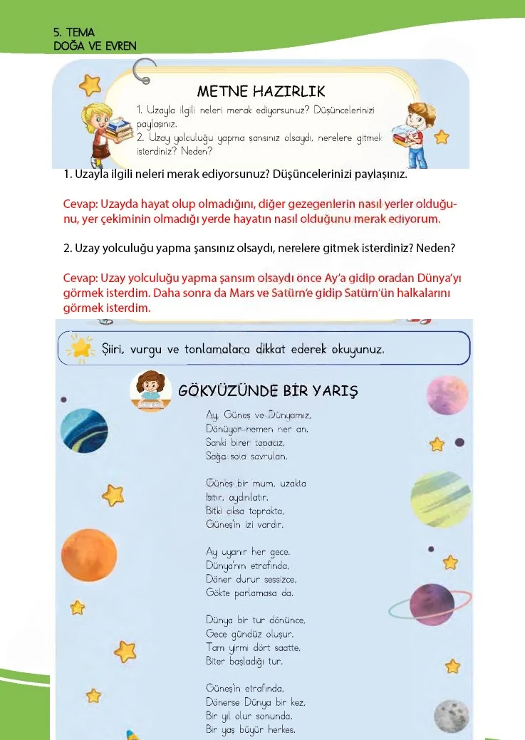 4. Sınıf Türkçe Ders Kitabı Cevapları Meb Yayınları 1 Sayfa 158 Çözüm Görseli