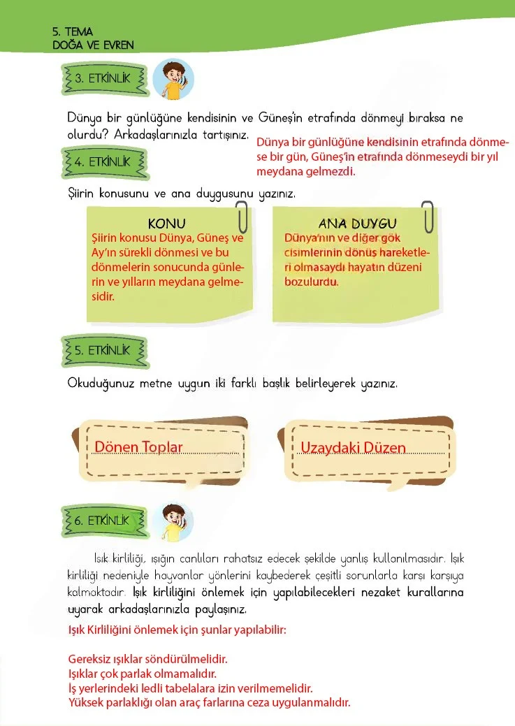 4. Sınıf Türkçe Ders Kitabı Cevapları Meb Yayınları 1 Sayfa 160 Çözüm Görseli