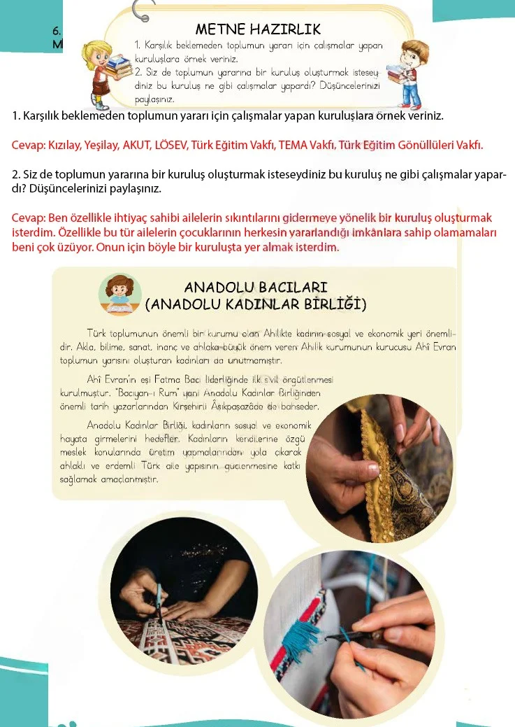 4. Sınıf Türkçe Ders Kitabı Cevapları Meb Yayınları 1 Sayfa 170 Çözüm Görseli