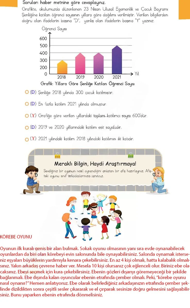 4. Sınıf Türkçe Ders Kitabı Cevapları Meb Yayınları 1 Sayfa 215 Çözüm Görseli