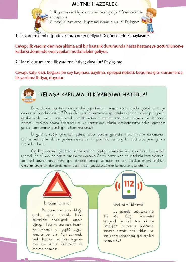 4. Sınıf Türkçe Ders Kitabı Cevapları Meb Yayınları 1 Sayfa 234 Çözüm Görseli