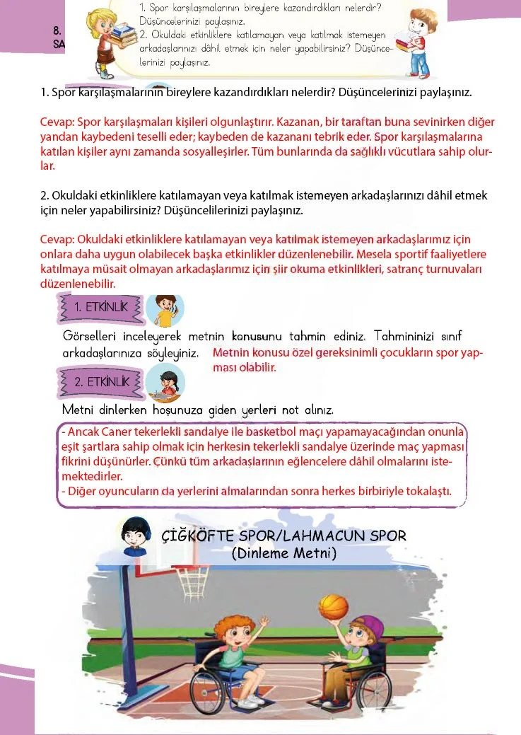 4. Sınıf Türkçe Ders Kitabı Cevapları Meb Yayınları 1 Sayfa 240 Çözüm Görseli