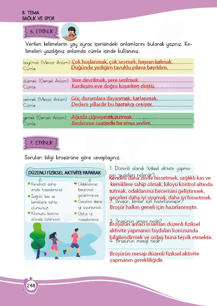 4. Sınıf Türkçe Ders Kitabı Cevapları Meb Yayınları 1 Sayfa 248 Çözüm Görseli
