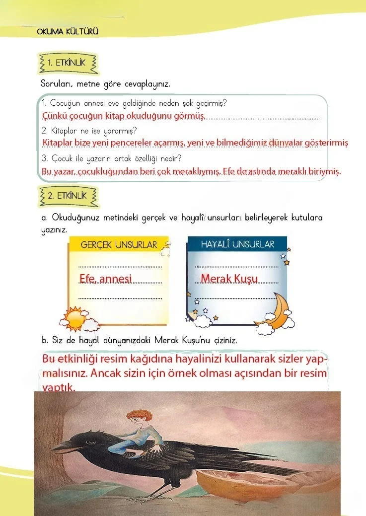 4. Sınıf Türkçe Ders Kitabı Cevapları Meb Yayınları 1 Sayfa 30 Çözüm Görseli