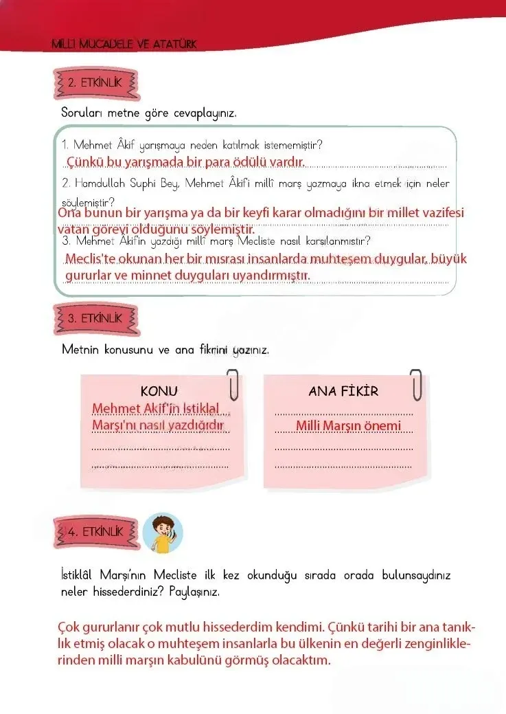 4. Sınıf Türkçe Ders Kitabı Cevapları Meb Yayınları 1 Sayfa 54 Çözüm Görseli