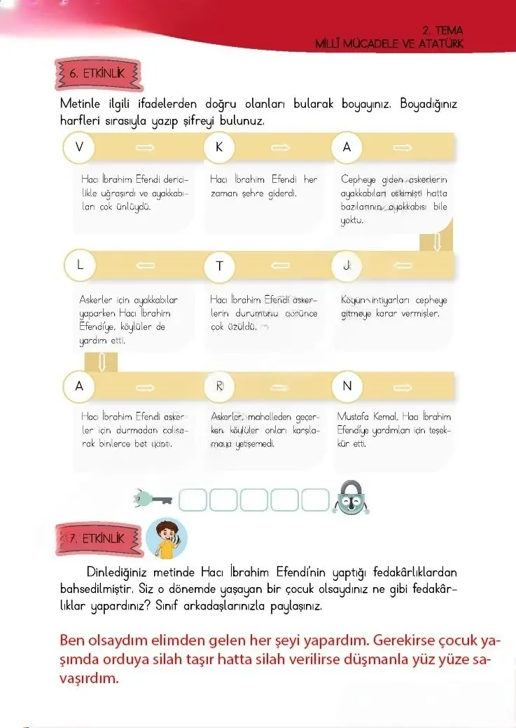4. Sınıf Türkçe Ders Kitabı Cevapları Meb Yayınları 1 Sayfa 61 Çözüm Görseli