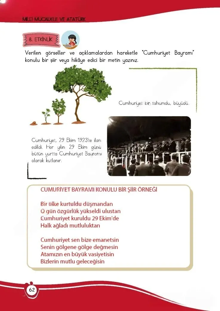 4. Sınıf Türkçe Ders Kitabı Cevapları Meb Yayınları 1 Sayfa 62 Çözüm Görseli