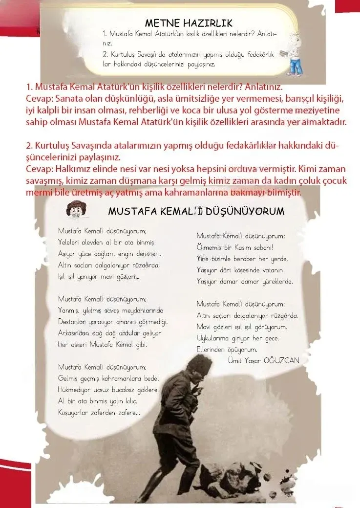4. Sınıf Türkçe Ders Kitabı Cevapları Meb Yayınları 1 Sayfa 64 Çözüm Görseli