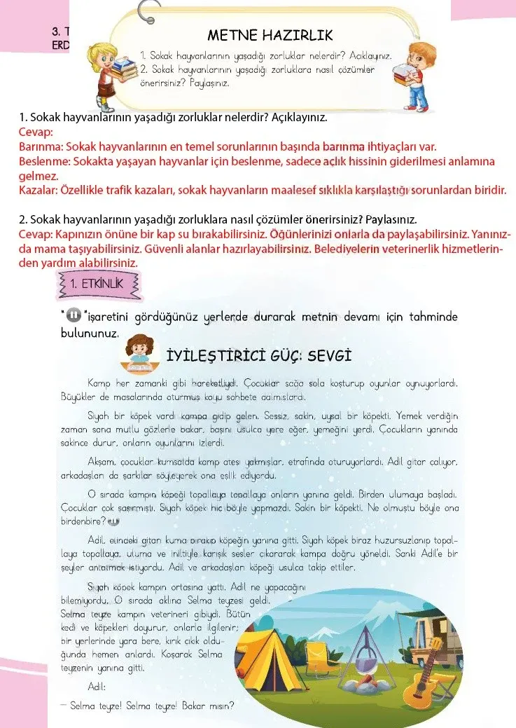 4. Sınıf Türkçe Ders Kitabı Cevapları Meb Yayınları 1 Sayfa 78 Çözüm Görseli