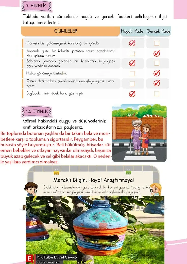 4. Sınıf Türkçe Ders Kitabı Cevapları Meb Yayınları 1 Sayfa 83 Çözüm Görseli
