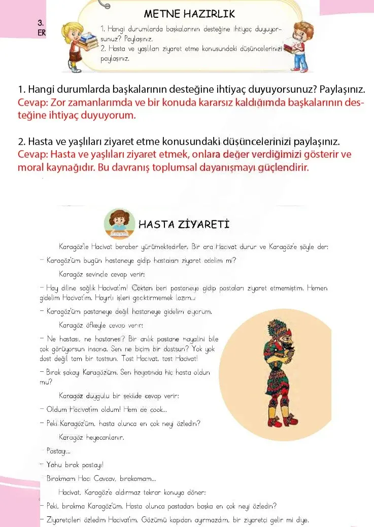 4. Sınıf Türkçe Ders Kitabı Cevapları Meb Yayınları 1 Sayfa 90 Çözüm Görseli