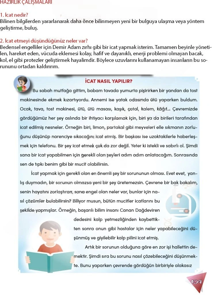 4. Sınıf Türkçe Ders Kitabı Cevapları Meb Yayınları 2 Sayfa 109 Çözüm Görseli
