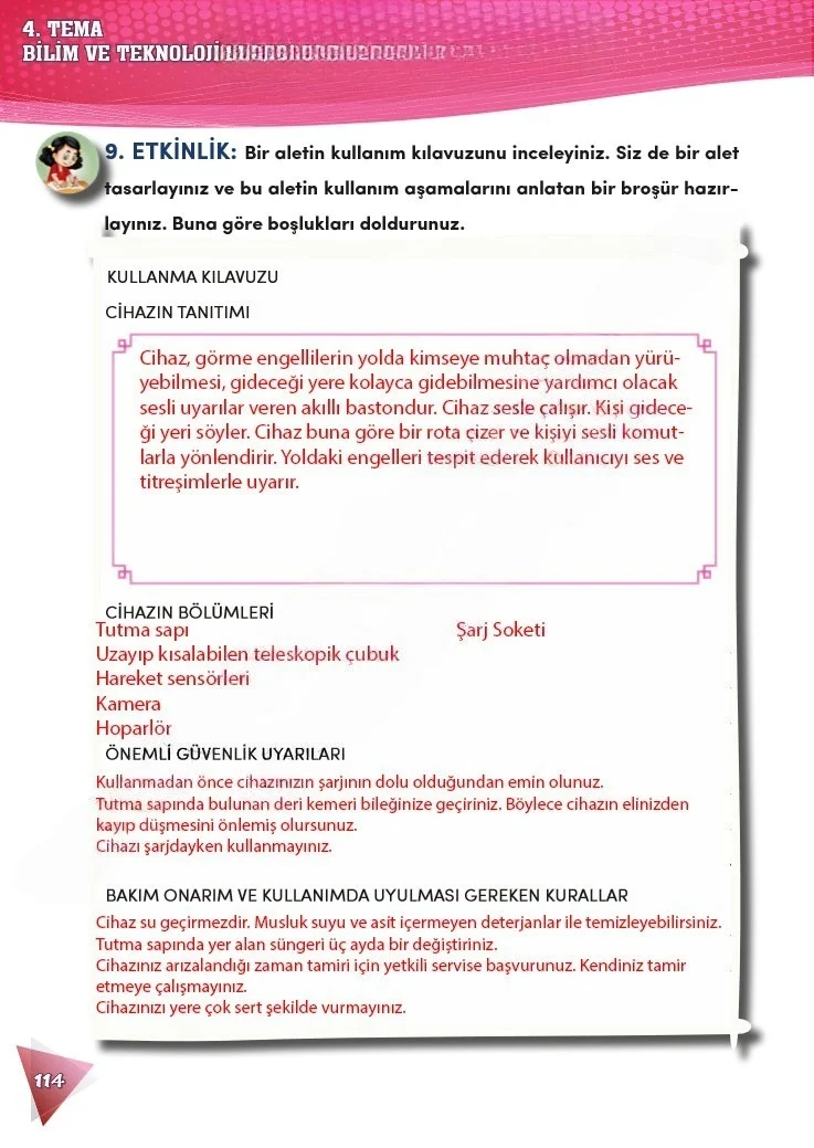 4. Sınıf Türkçe Ders Kitabı Cevapları Meb Yayınları 2 Sayfa 114 Çözüm Görseli