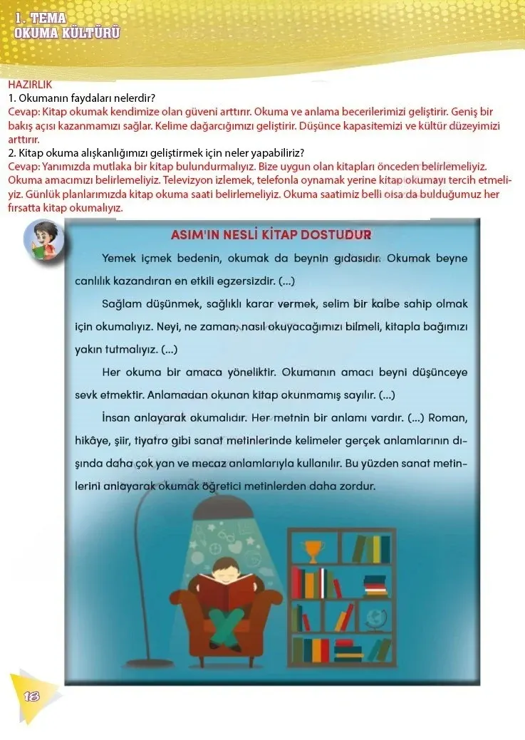 4. Sınıf Türkçe Ders Kitabı Cevapları Meb Yayınları 2 Sayfa 18 Çözüm Görseli